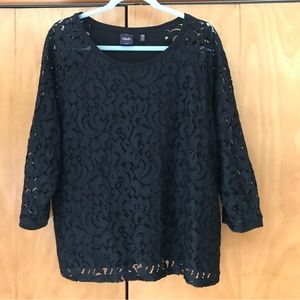 Stunning and classy black lace top